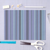 Blauwgrijze horizontale strepen tissuepapier (Craft)