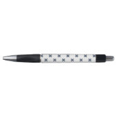 Blauwgrijze kruisstiften op wit pen (Voorkant)