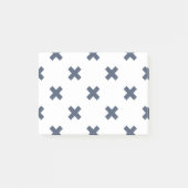 Blauwgrijze kruisstiften op wit post-it® notes (Voorkant)