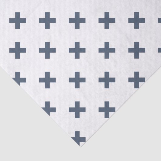 Blauwgrijze kruisstiften op wit tissuepapier (Detail)