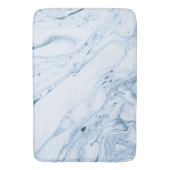 Blauwgrijze marmer-achtergrond badmat (Voorkant Verticaal)