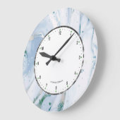 Blauwgrijze marmer grote klok (Hoek)