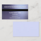 Blauwgrijze metalen textuur visitekaartje (Voorkant / Achterkant)