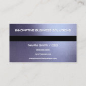 Blauwgrijze metalen textuur visitekaartje (Voorkant)