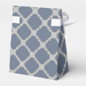 Blauwgrijze quatrefolie bedankdoosjes (Achterkant)