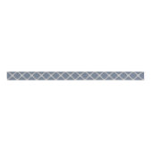 Blauwgrijze quatrefolie grosgrain lint (Voorkant)
