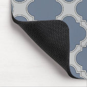 Blauwgrijze quatrefolie muismat (Hoek)