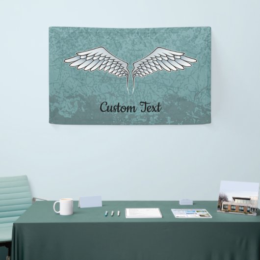 Blauwgrijze ringbanner spandoek (Beurs)