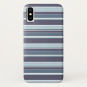 Blauwgrijze strepen Case-Mate iPhone case (Achterkant)