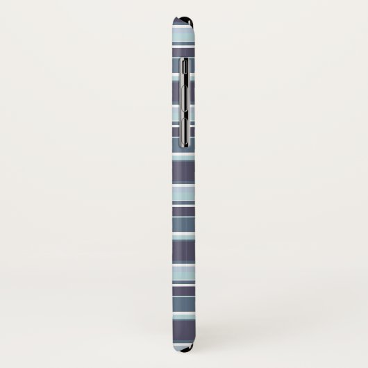 Blauwgrijze strepen Case-Mate iPhone case (Achterkant/links)
