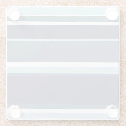 Blauwgrijze strepen glazen onderzetter (Achterkant)