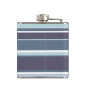 Blauwgrijze strepen heupfles (Achterkant)