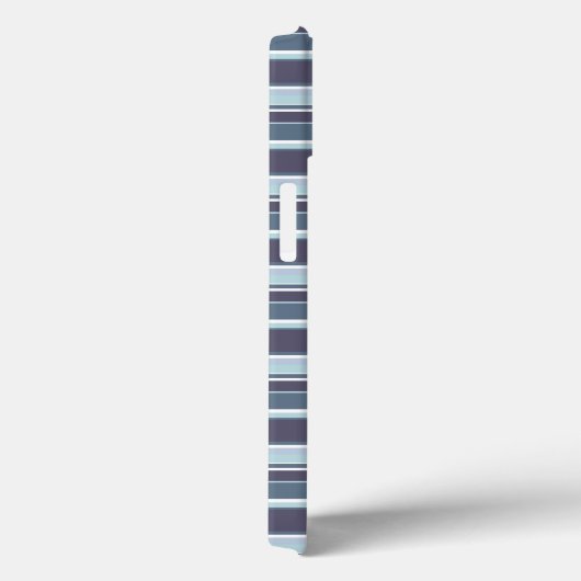 Blauwgrijze strepen Hoesje-Mate iPhone draagtas Case-Mate iPhone Case (Achterkant / Rechts)