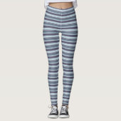 Blauwgrijze strepen leggings (Voorkant)