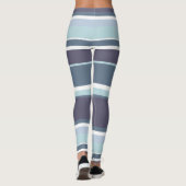 Blauwgrijze strepen leggings (Achterkant)