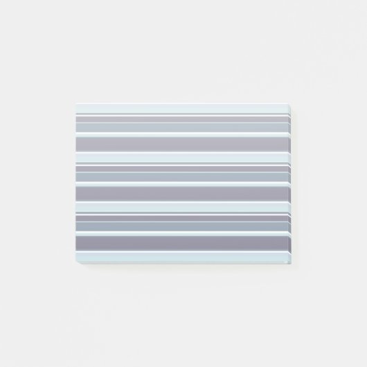 Blauwgrijze strepen post-it® notes (Voorkant)