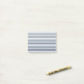 Blauwgrijze strepen post-it® notes (Op bureau)