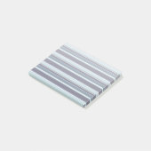 Blauwgrijze strepen post-it® notes (Schuin)