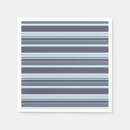 Blauwgrijze strepen servet (Voorkant)