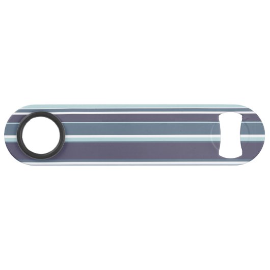 Blauwgrijze strepen speed flessenopener (Voorkant (Horizontaal))