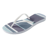 Blauwgrijze strepen teenslippers (Schuin)