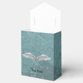 Blauwgrijze vleugeldoos bedankdoosjes (Geopend)