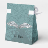 Blauwgrijze vleugeldoos bedankdoosjes (Achterkant)