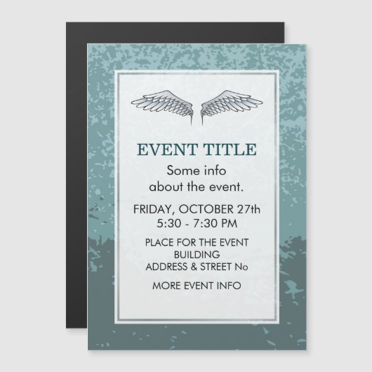 Blauwgrijze vleugels (Voorkant / Achterkant)