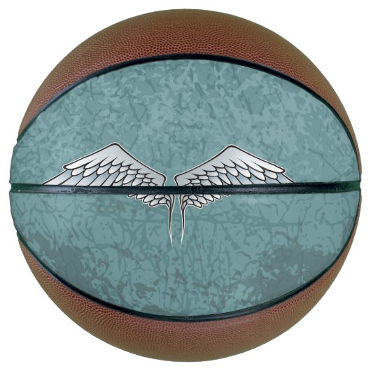 Blauwgrijze vleugels basketbal (Voorkant)