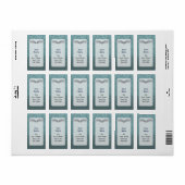 Blauwgrijze vleugels etiket (Full Sheet)