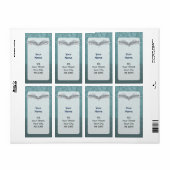 Blauwgrijze vleugels etiket (Full Sheet)