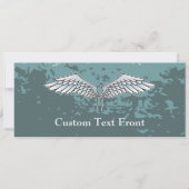 Blauwgrijze vleugels kaart (Voorkant)