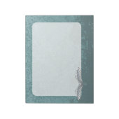 Blauwgrijze vleugels notitieblok (Linkerzijde)