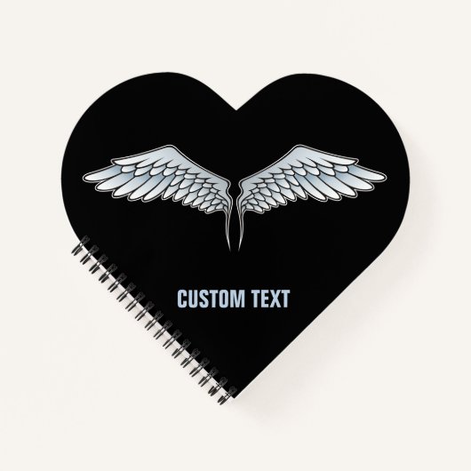 Blauwgrijze vleugels notitieboek (Voorkant)