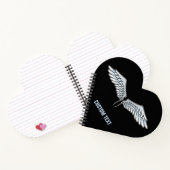 Blauwgrijze vleugels notitieboek (Binnen)