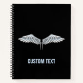 Blauwgrijze vleugels notitieboek (Voorkant)