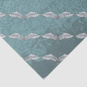 Blauwgrijze vleugels tissuepapier (Detail)