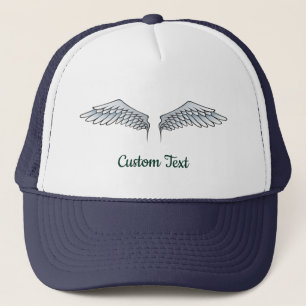 Blauwgrijze wingertrui trucker pet