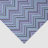 Blauwgrijze zigzagstroken tissuepapier (Detail)