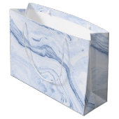 Blauwgrijze zwenkbrauwen groot cadeauzakje (Achterkant Gekanteld)