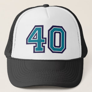 Blauwgroen 40e verjaardag trucker pet