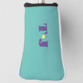 Blauwgroen aangepast golfheadcover (Draai 90)