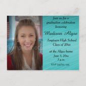 Blauwgroen aangepaste Kaart voor Afstuderen-herbra (Voorkant)