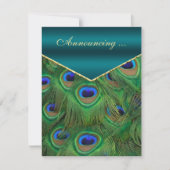 Blauwgroen aankondiging van het huwelijk van Peaco (Voorkant)