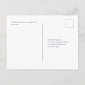 Blauwgroen AARDE TONEN WEDDING INVITE QR Code Briefkaart (Achterkant)