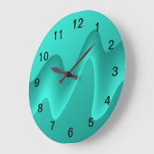 Blauwgroen Abstract Afbeelding ontwerp. Grote Klok (Hoek)