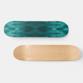 Blauwgroen Abstract Design Skateboard (Horizontaal)
