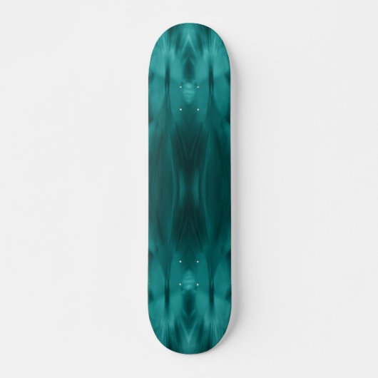 Blauwgroen Abstract Design Skateboard (Voorkant)