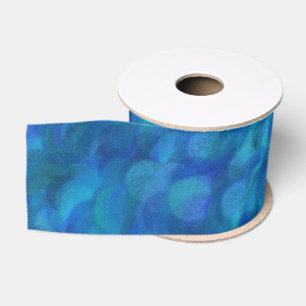 Blauwgroen abstract naadloos patroon grosgrain lint