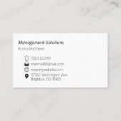 Blauwgroen Abstract Visitekaartje (Achterkant)